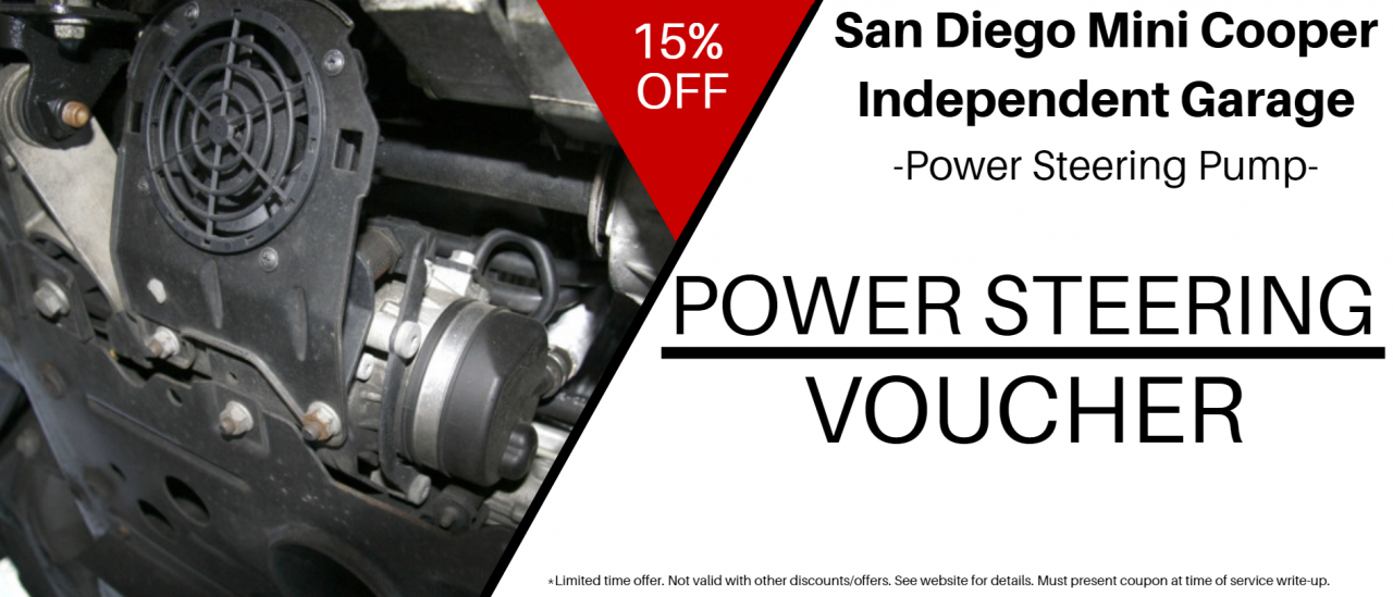 Power Steering San Diego Mini Cooper Independent Garage